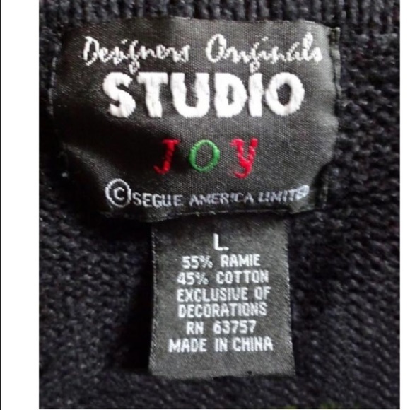 Ugly Christmas Sweater Winner Vest Large Checkerboard Trim Beads Appliqués - Picture 6 of 9